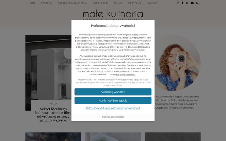 Screenshot of malekulinaria.pl