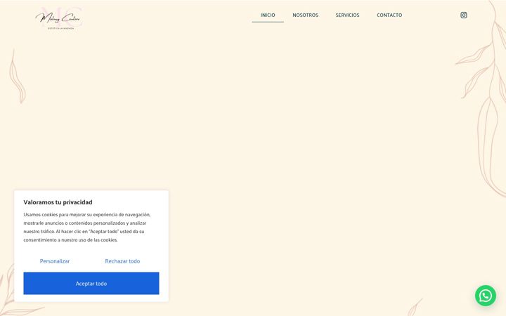 Screenshot of malenycanteroestetica.com