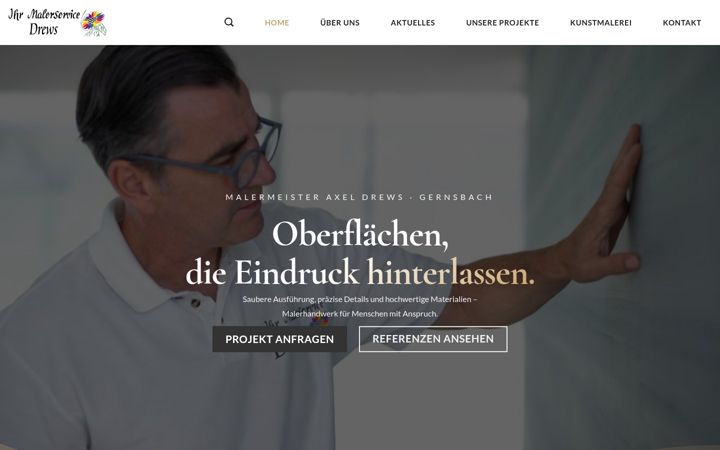 Screenshot of maler-drews.com