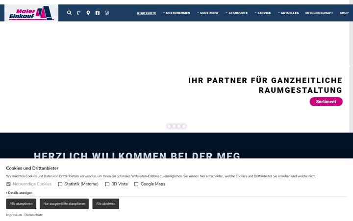 Screenshot of maler-einkauf.com