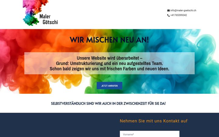 Screenshot of maler-goetschi.ch