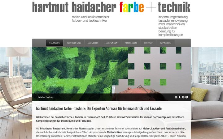 Screenshot of maler-haidacher.de