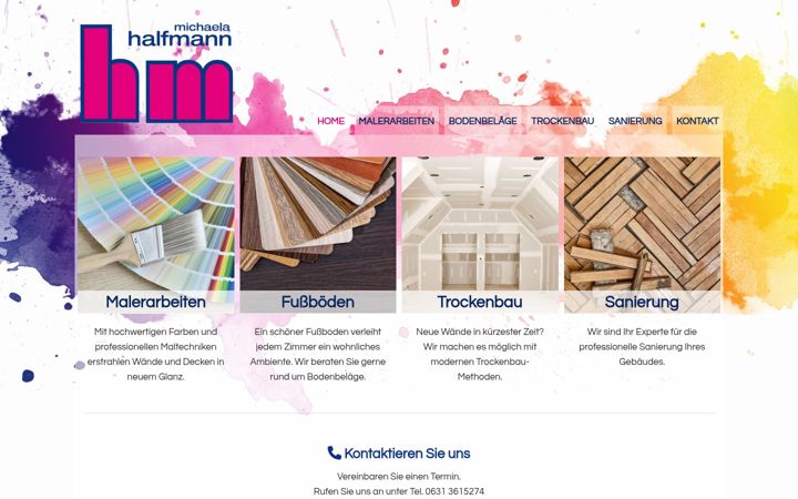 Screenshot of maler-halfmann.de