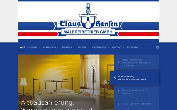 Screenshot of maler-hansen.de