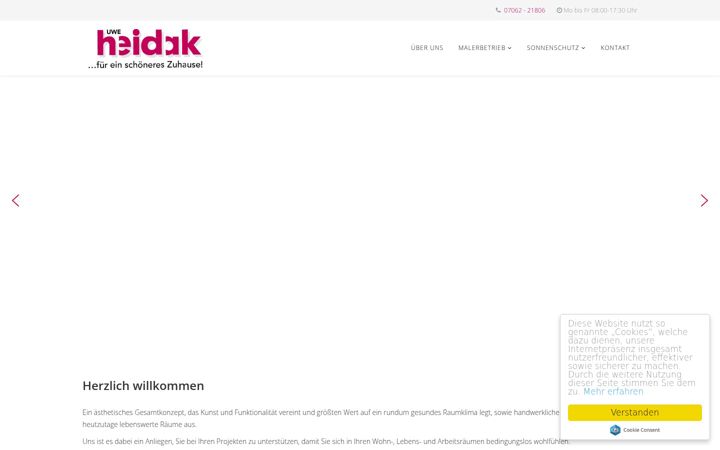 Screenshot of maler-heidak.de