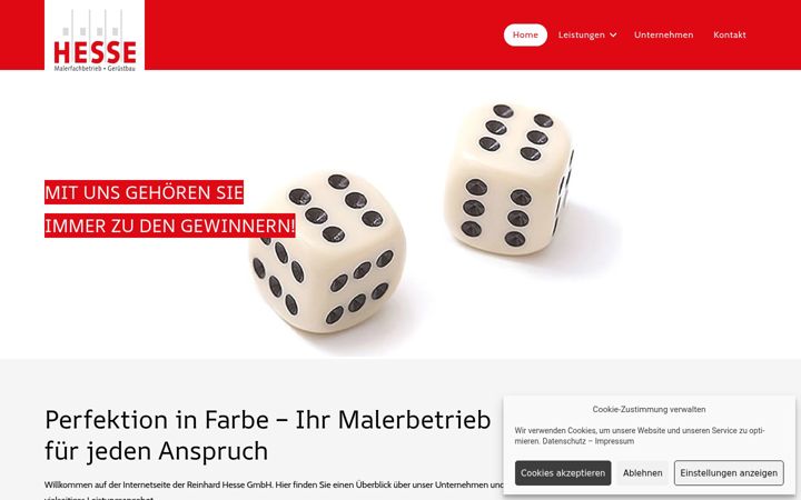 Screenshot of maler-hesse.de