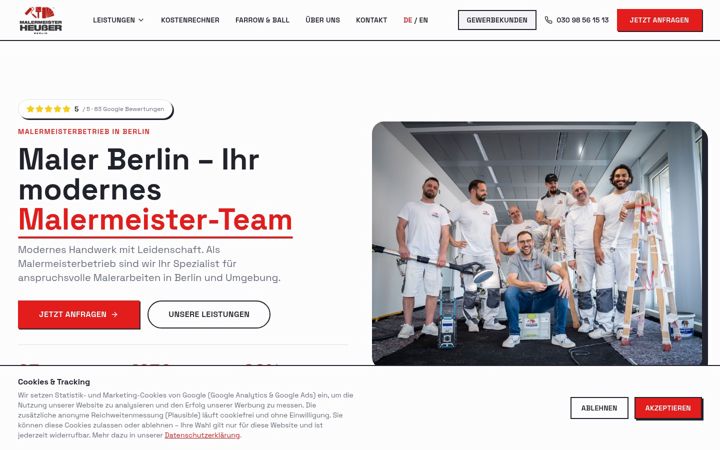 Screenshot of maler-heusser.de
