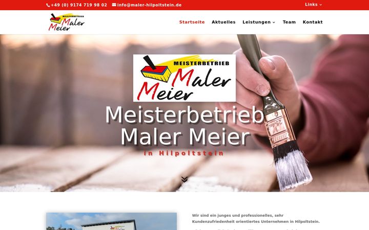 Screenshot of maler-hilpoltstein.de