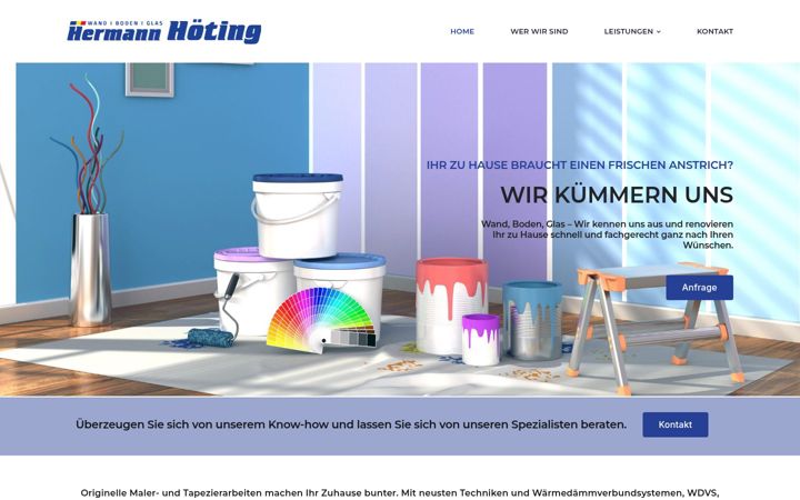 Screenshot of maler-hoeting.de