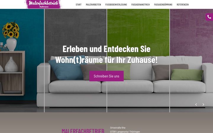 Screenshot of maler-hollmann.com