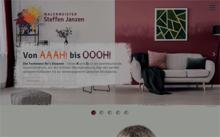 Screenshot of maler-janzen.de
