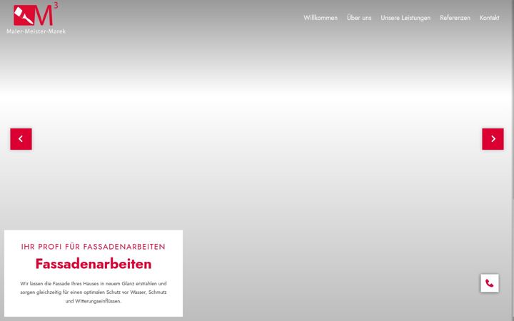 Screenshot of maler-meister-marek.de
