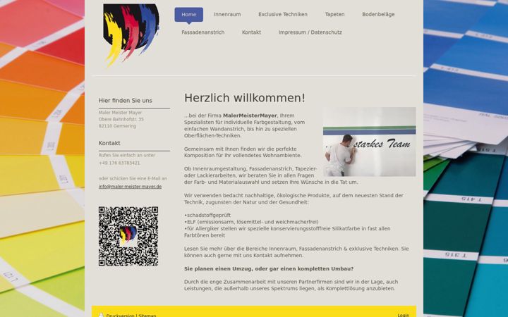 Screenshot of maler-meister-mayer.de
