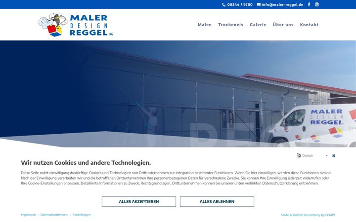 Screenshot of maler-reggel.de
