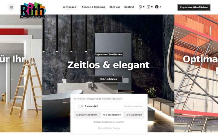 Screenshot of maler-rith.de