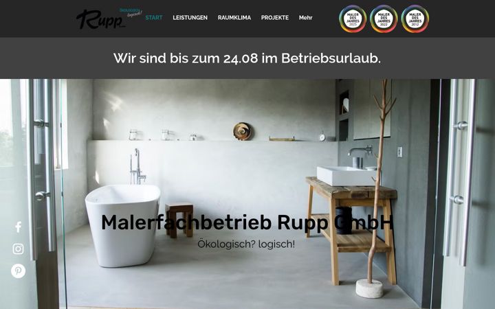 Screenshot of maler-rupp.de