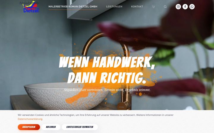 Screenshot of maler-sachsen.de