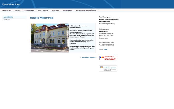Screenshot of maler-schulz.com