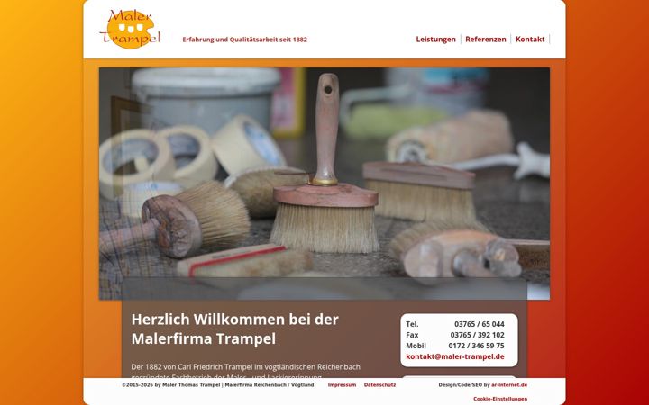 Screenshot of maler-trampel.de