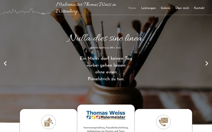 Screenshot of maler-weiss.net