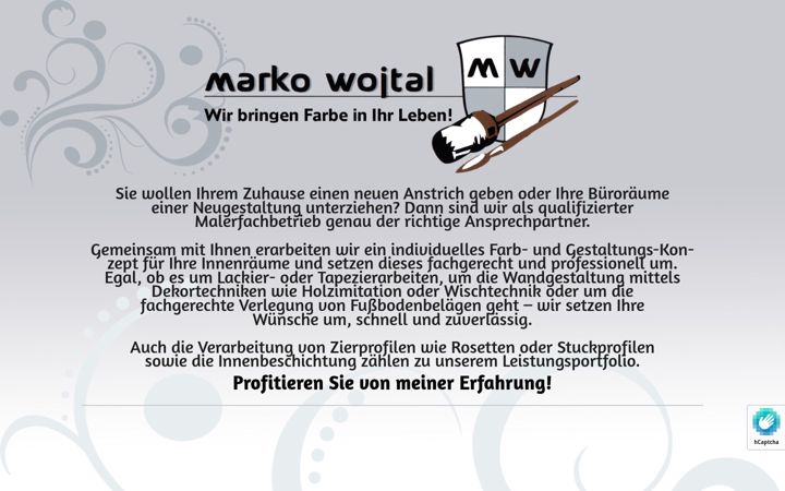 Screenshot di maler-wojtal.de