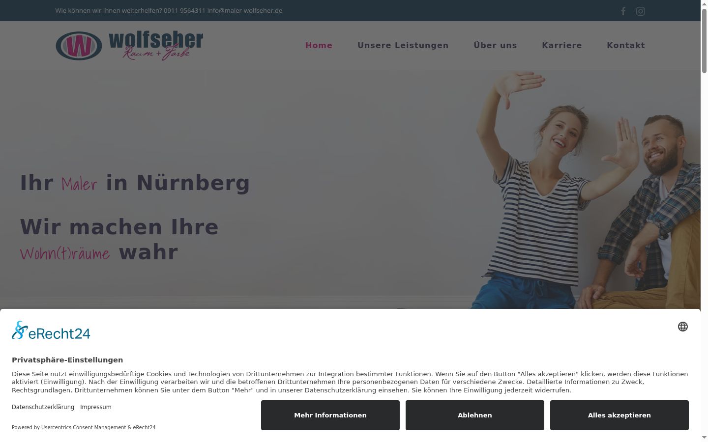 Screenshot tal-banner tal-kunsens muri qabel kwalunkwe interazzjoni