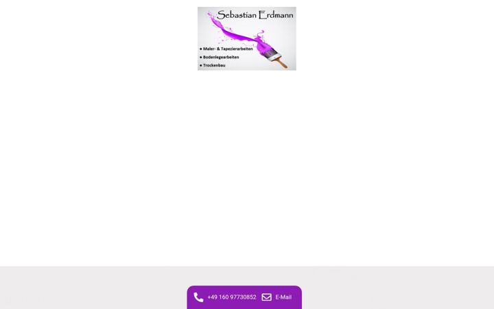 Screenshot of malerarbeiten-erdmann.de