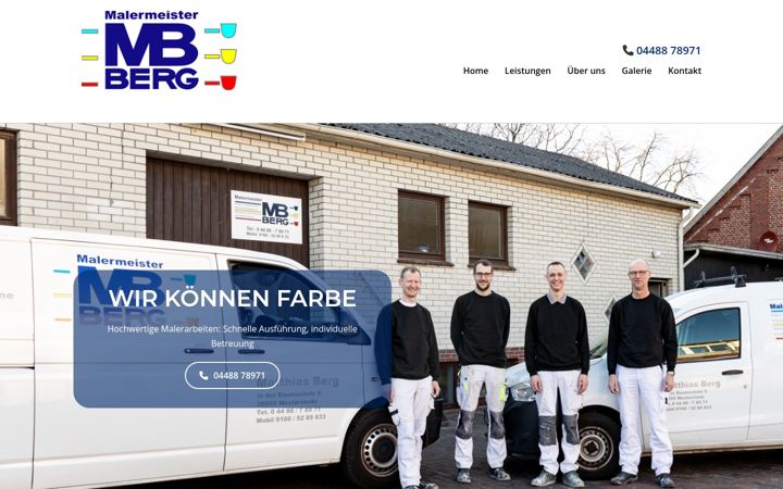 Screenshot of malerbergwst.de