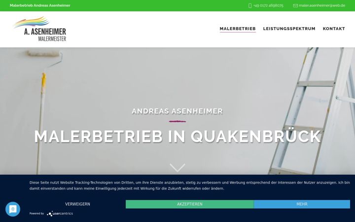 Screenshot of malerbetrieb-asenheimer.de