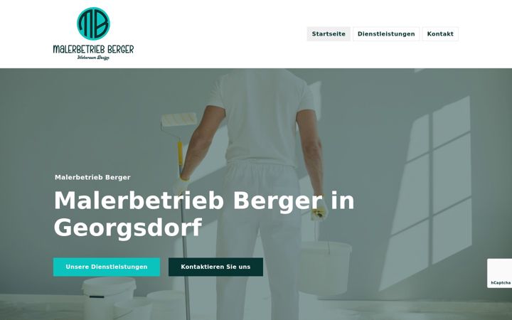 Screenshot of malerbetrieb-berger.com