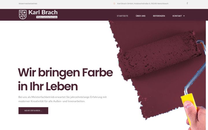 Screenshot of malerbetrieb-brach.de
