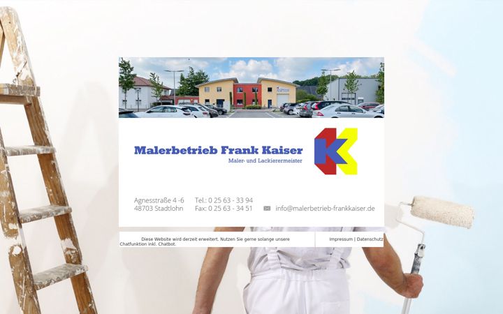Screenshot of malerbetrieb-frankkaiser.de