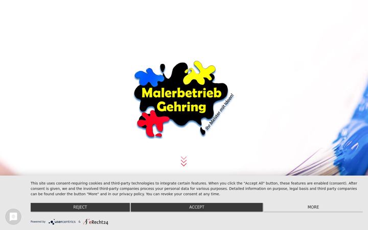 Screenshot of malerbetrieb-gehring.com