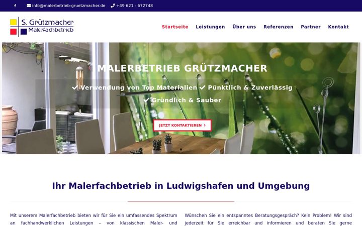 Zrzut ekranu malerbetrieb-gruetzmacher.de
