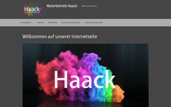 Screenshot of malerbetrieb-haack.de