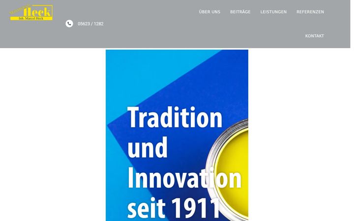 Screenshot of malerbetrieb-heck.de