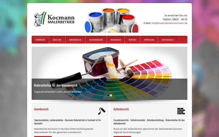 Ekrano kopija malerbetrieb-kocmann.de