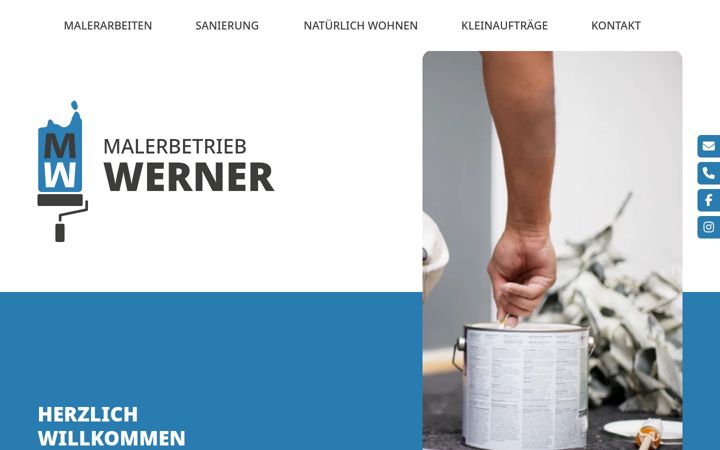 Screenshot of malerbetrieb-werner.com