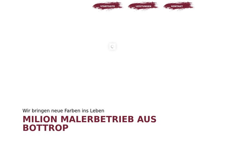Snímek obrazovky malerbetriebmilion.de