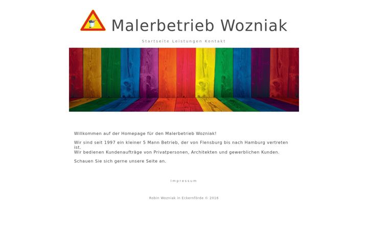 Screenshot van malerbetriebwozniak.de