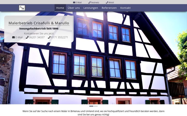 Screenshot of malercrisafulli-marullo.de