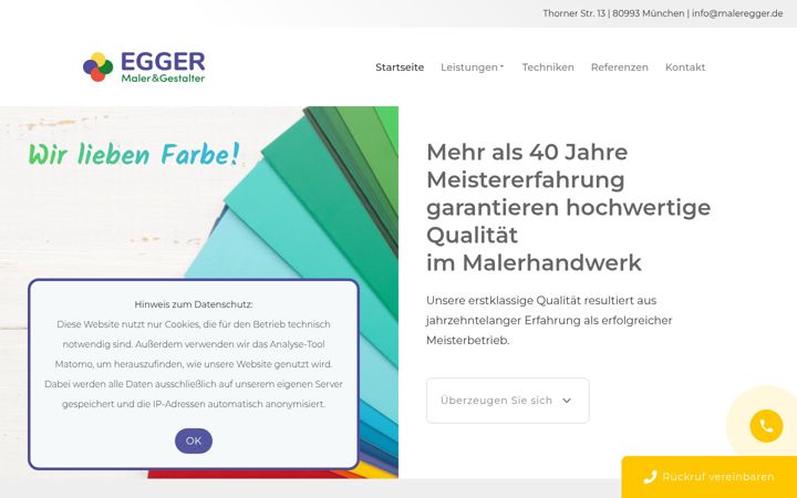 Screenshot of maleregger.de