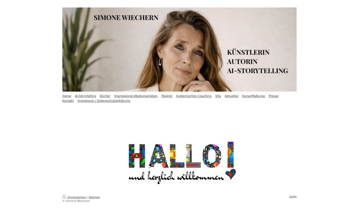 Screenshot of malerei-simonewiechern.de
