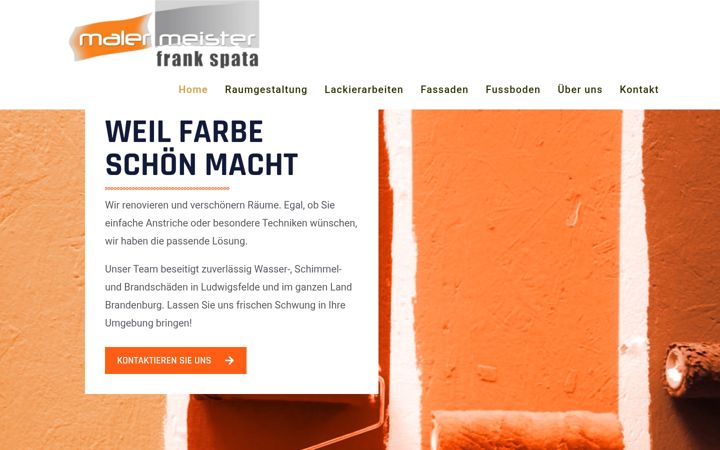 Screenshot of malerei-spata.de