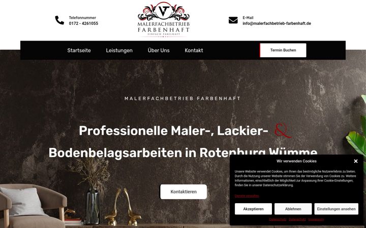 Screenshot of malerfachbetrieb-farbenhaft.de