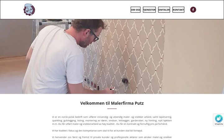 Screenshot of malerfirmaputz.no