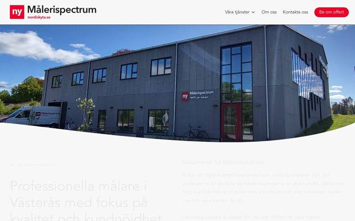 Screenshot of malerispectrum.se