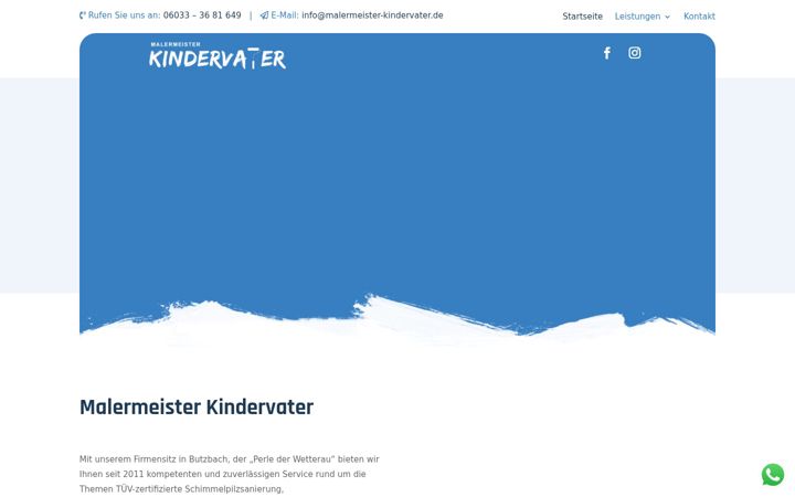 Screenshot di malermeister-kindervater.de