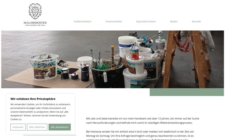Screenshot of malermeister-leo.de