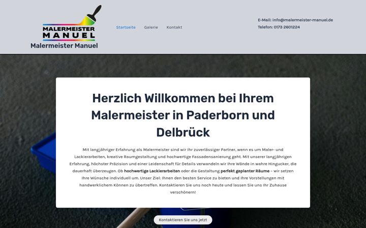 Screenshot of malermeister-manuel.de